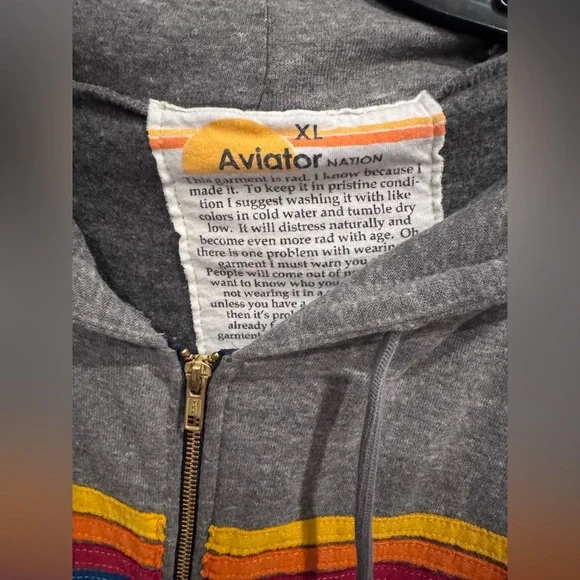 Aviator Nation sweatshirt hoodie X-Large - Picture 4 of 4